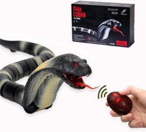 Simulation Funny Remote Control Snake, Realistic Cobra Prank Party Essential, Rechargeable Animal Toy, Suitable for Christmas and Birthday