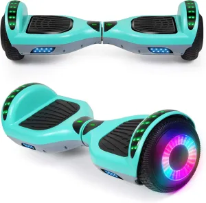 SISIGAD A12 Mixed Color Hoverboard, with Bluetooth and Colorful Lights Self Balancing Scooter