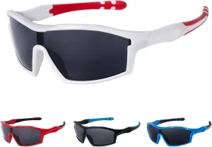 SKYWAY Sports Polarized Sunglasses for Kids Unbreakable Fashion Youth Baseball Shades