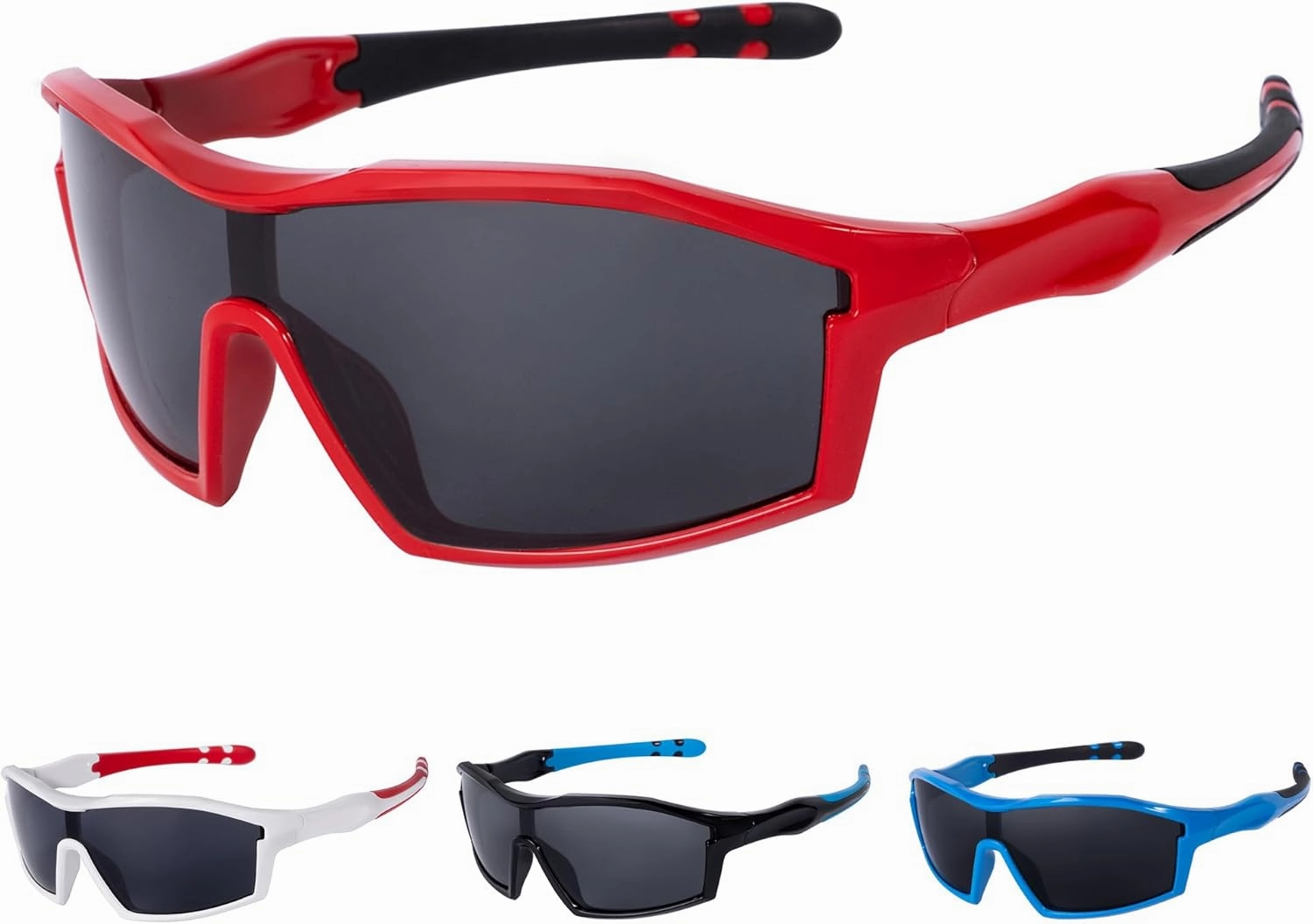 SKYWAY Sports Polarized Sunglasses for Kids Unbreakable Fashion Youth Baseball Shades