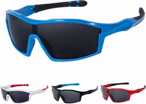 SKYWAY Sports Polarized Sunglasses for Kids Unbreakable Fashion Youth Baseball Shades