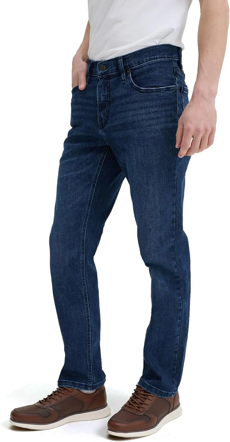 Slim Fit Mens Jeans – Stretch Fabric Tapered Pants for Men – Premium Comfort Casual Wear and Work Attire