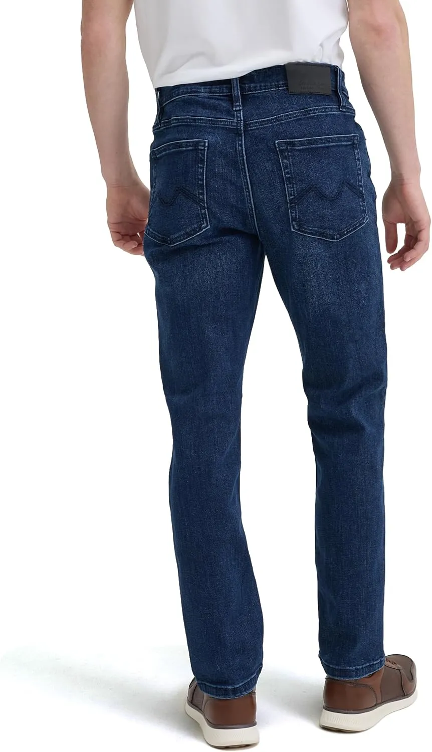 Slim Fit Mens Jeans – Stretch Fabric Tapered Pants for Men – Premium Comfort Casual Wear and Work Attire