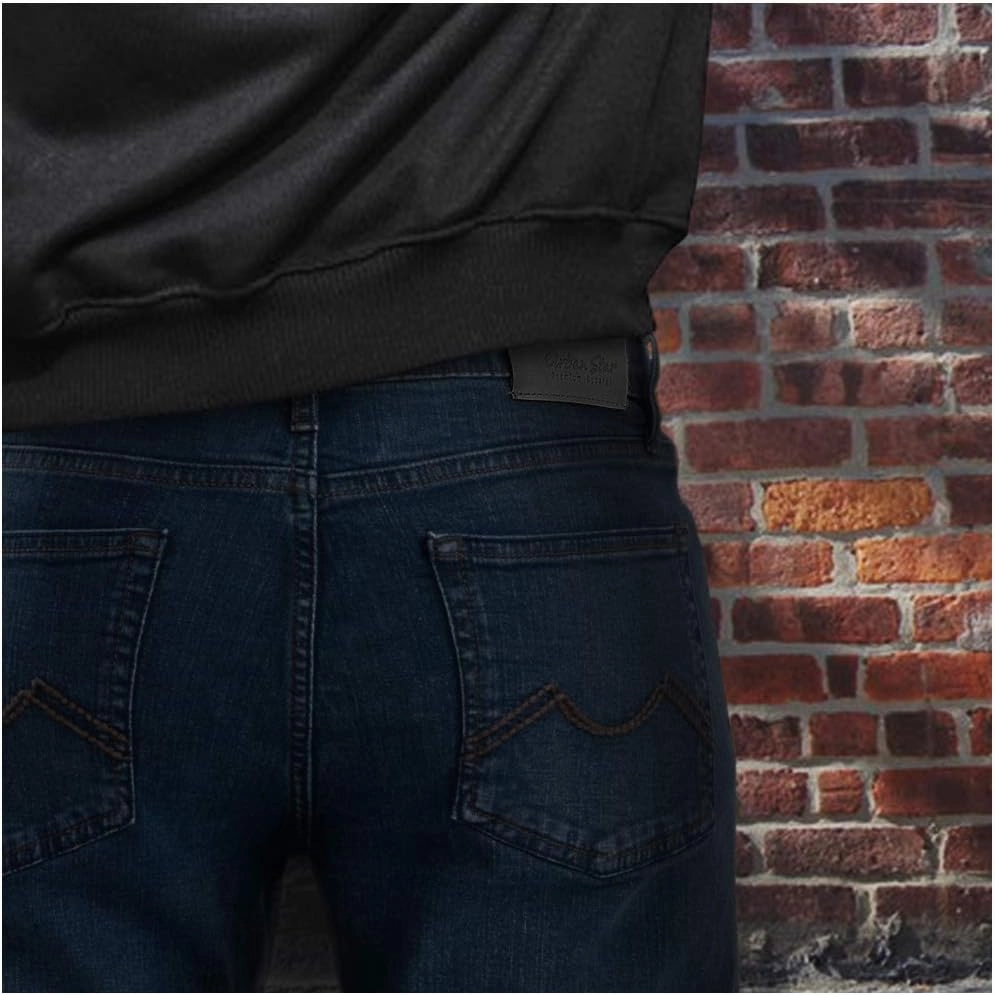 Slim Fit Mens Jeans – Stretch Fabric Tapered Pants for Men – Premium Comfort Casual Wear and Work Attire