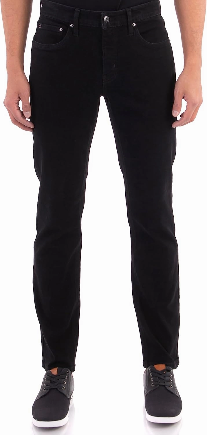 Slim Fit Mens Jeans – Stretch Fabric Tapered Pants for Men – Premium Comfort Casual Wear and Work Attire