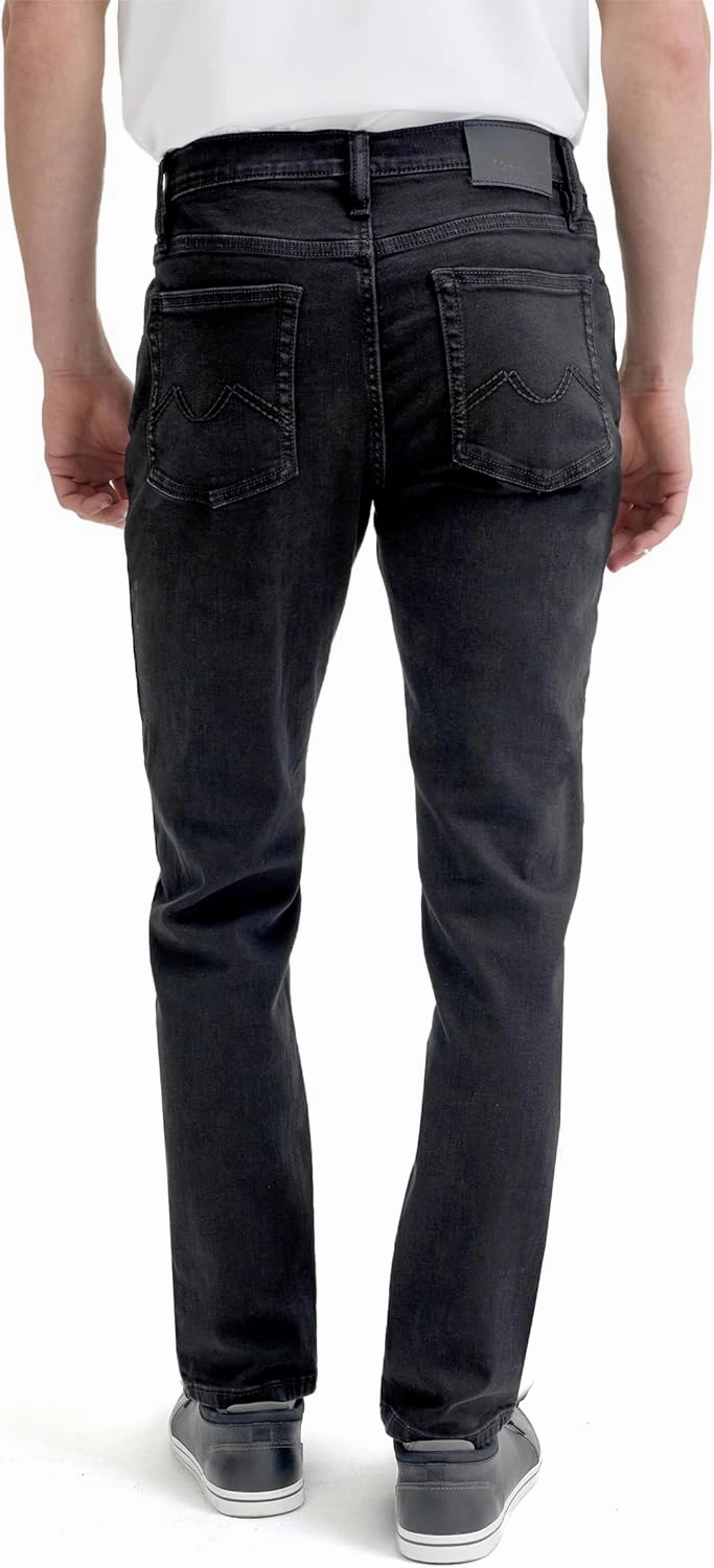 Slim Fit Mens Jeans – Stretch Fabric Tapered Pants for Men – Premium Comfort Casual Wear and Work Attire