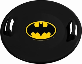 Slippery Racer Heavy-Duty Cold Resistant Downhill Pro Plastic Outdoor Winter Saucer Disc Snow Sled with Handles.