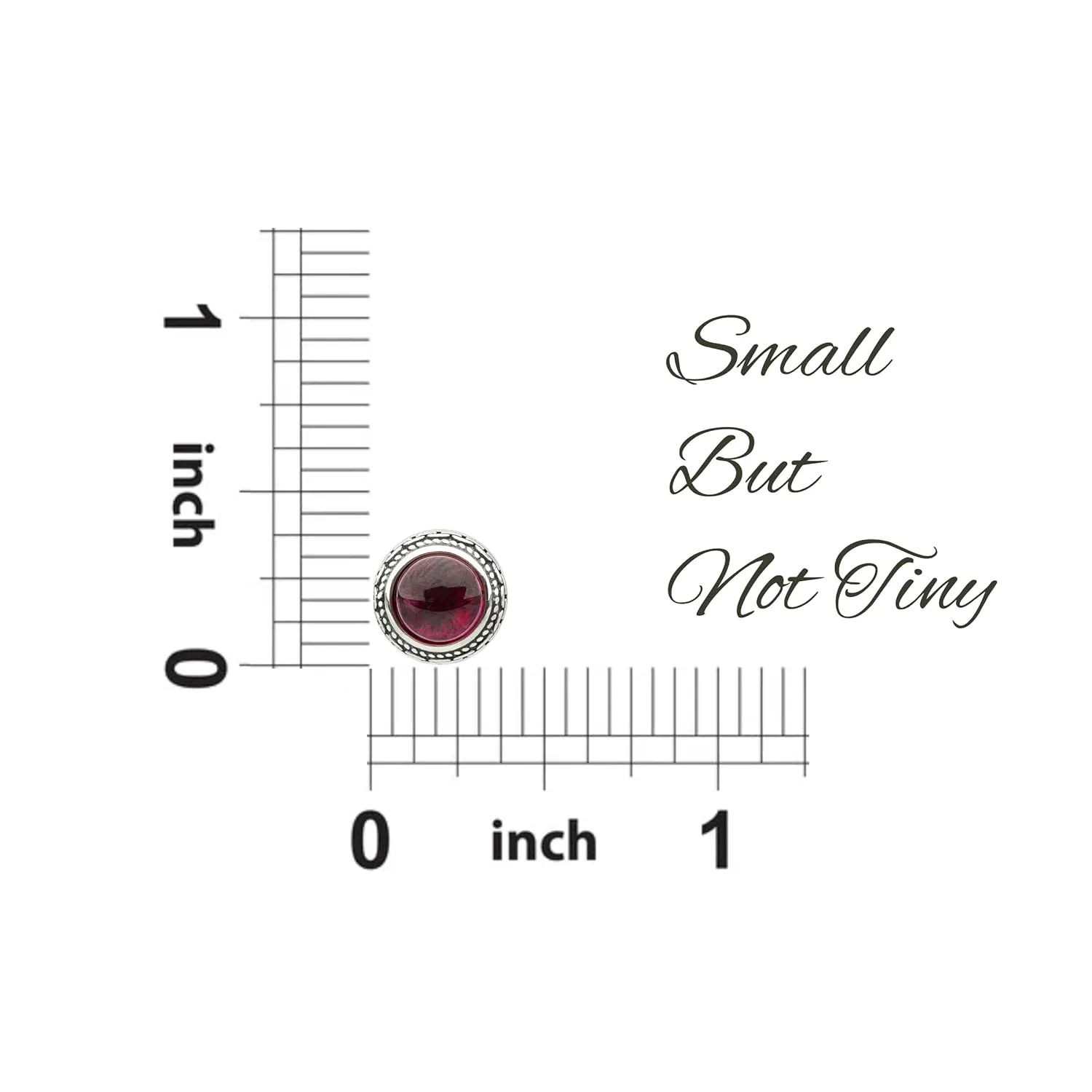 Small Red Ruby Vintage Sterling Silver Hypoallergenic Studs Earrings Jewelry Trendy Dainty Simple Handmade July Birthstone Earrings Jewelry Gifts for Women and Young Lady Her Keenove