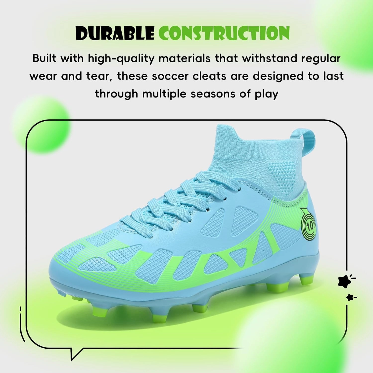 Soccer Cleats Kids Boys Girls Athletic Outdoor Football Shoes
