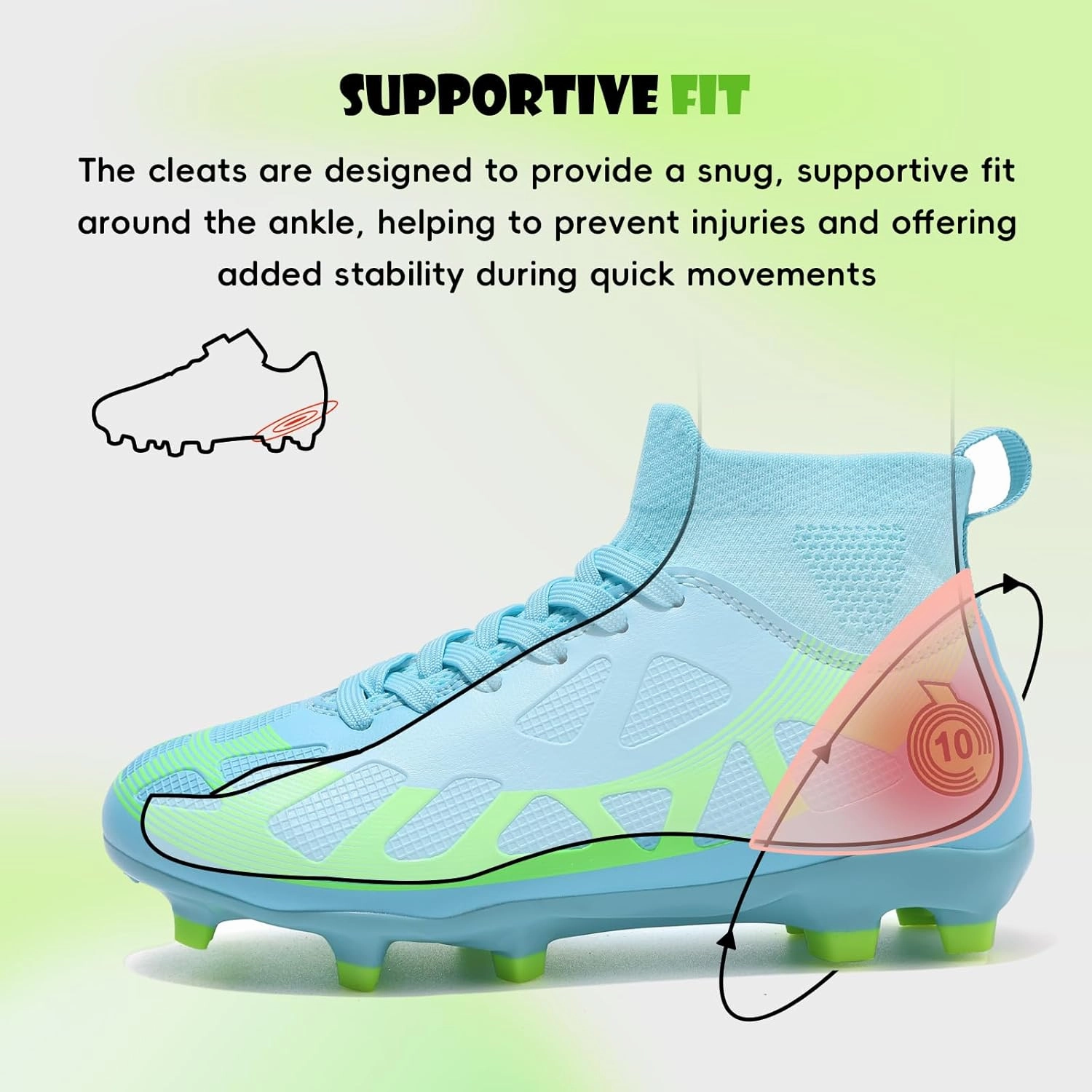Soccer Cleats Kids Boys Girls Athletic Outdoor Football Shoes