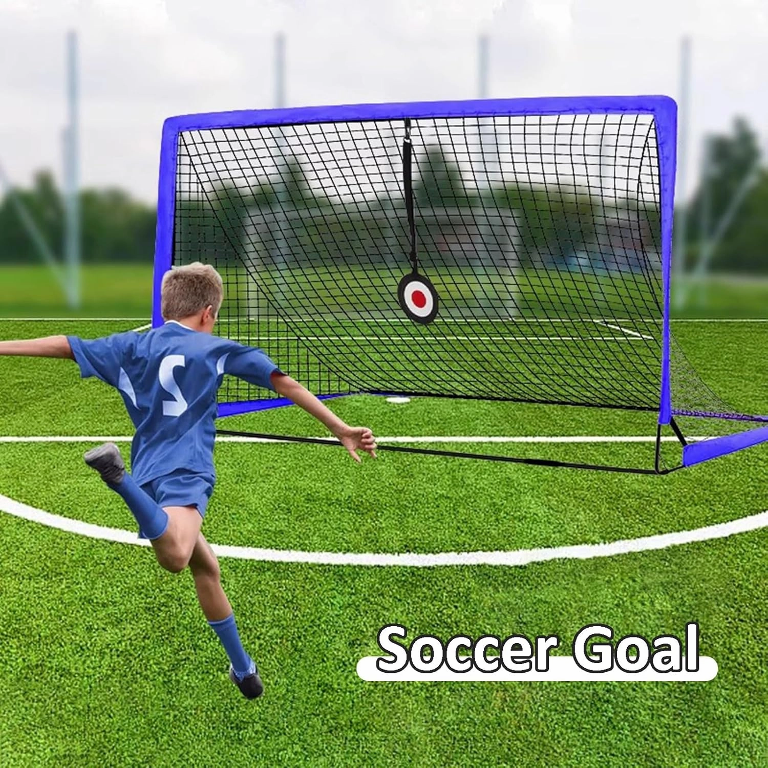 Soccer Goals for Backyard Soccer Net Quick Setup Ultra Portable and Foldable with Handbag for Penalty Kicks, Target Practice & Backyard Games