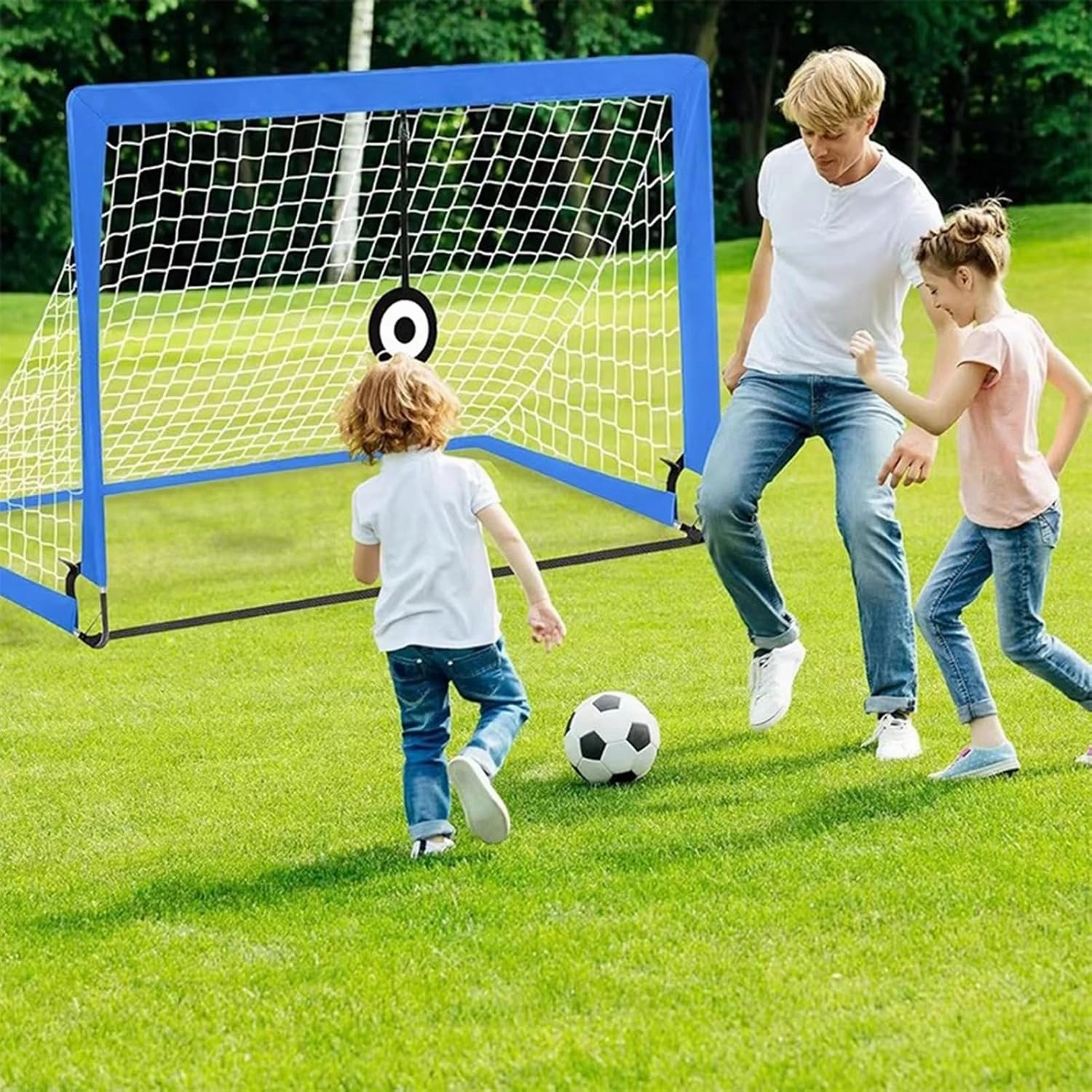 Soccer Goals for Backyard Soccer Net Quick Setup Ultra Portable and Foldable with Handbag for Penalty Kicks, Target Practice & Backyard Games