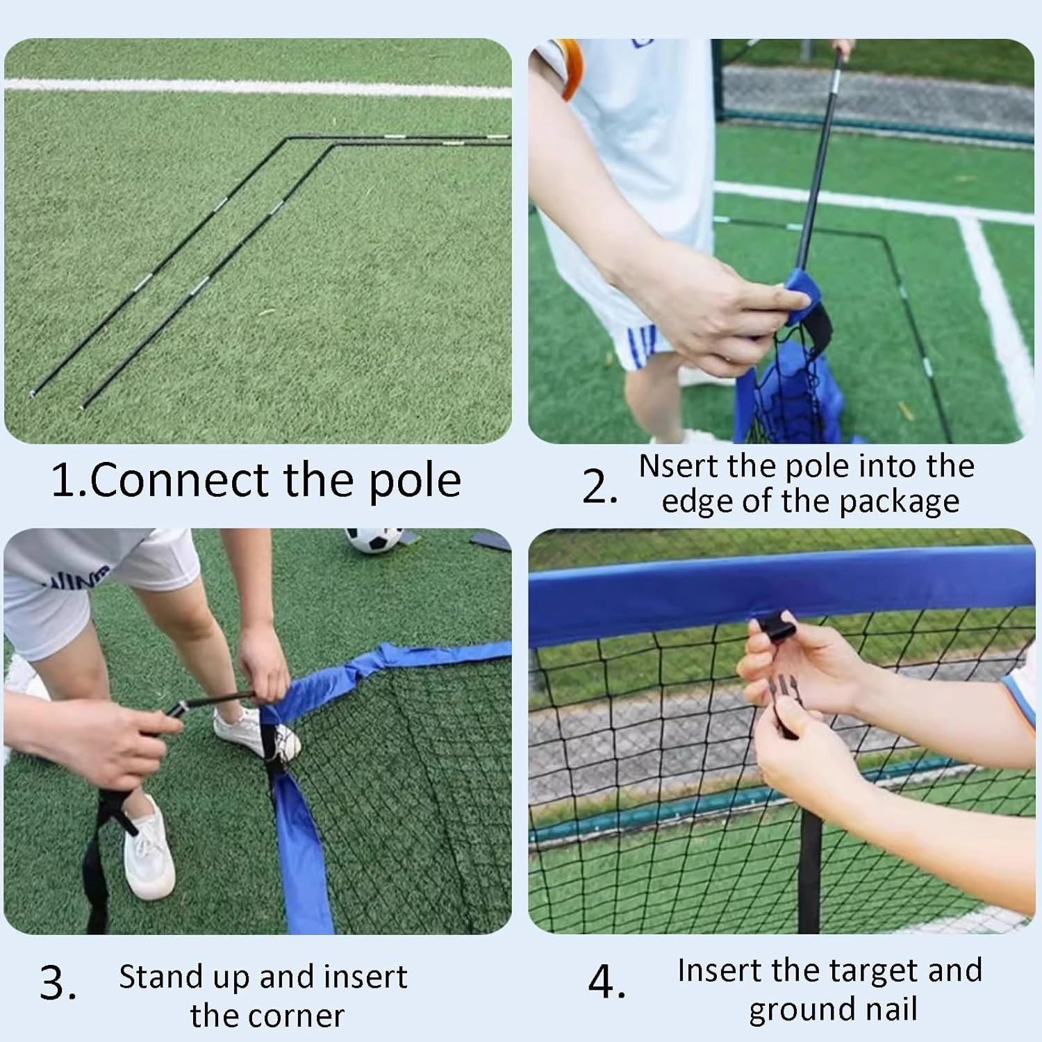 Soccer Goals for Backyard Soccer Net Quick Setup Ultra Portable and Foldable with Handbag for Penalty Kicks, Target Practice & Backyard Games
