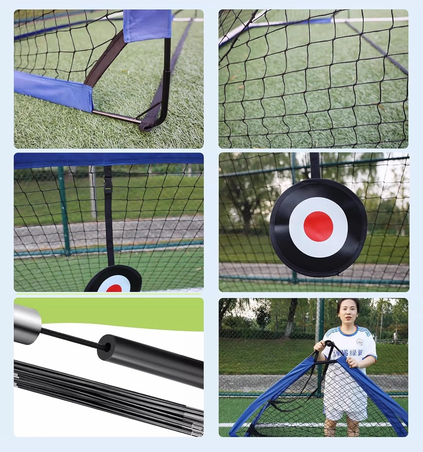 Soccer Goals for Backyard Soccer Net Quick Setup Ultra Portable and Foldable with Handbag for Penalty Kicks, Target Practice & Backyard Games