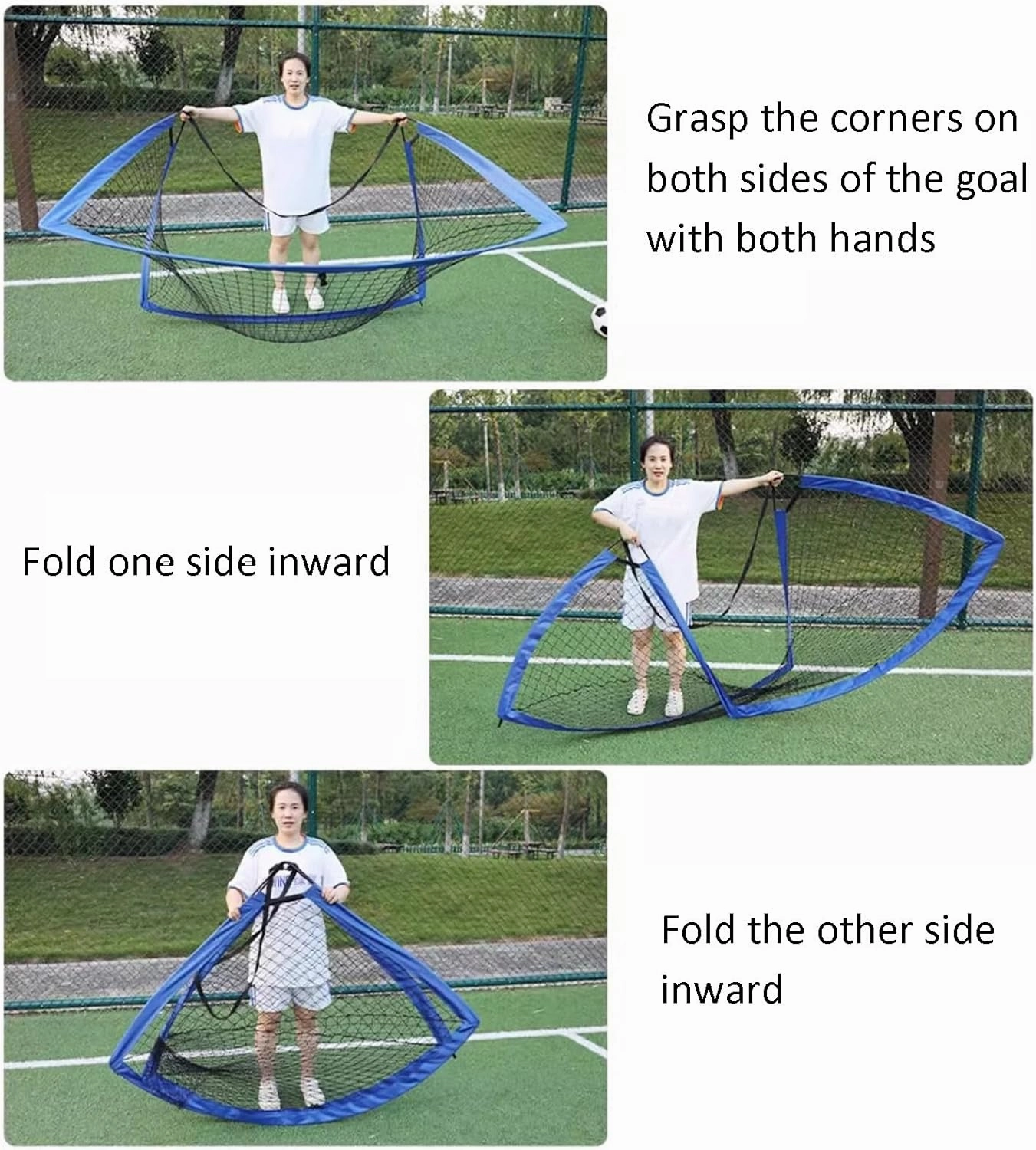 Soccer Goals for Backyard Soccer Net Quick Setup Ultra Portable and Foldable with Handbag for Penalty Kicks, Target Practice & Backyard Games