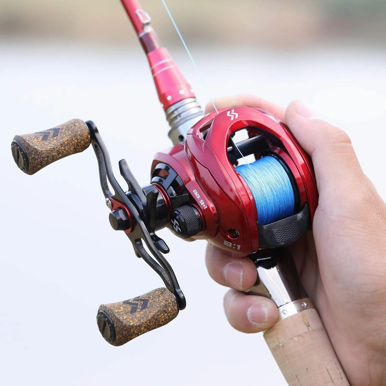 Sougayilang Baitcasting Reels, 8:1 Gear Ratio Fishing Reel with Magnetic Braking System Casting Reel, 9   1 Ball Bearings Super Smooth Anti-Corrosion Baitcaster Reel