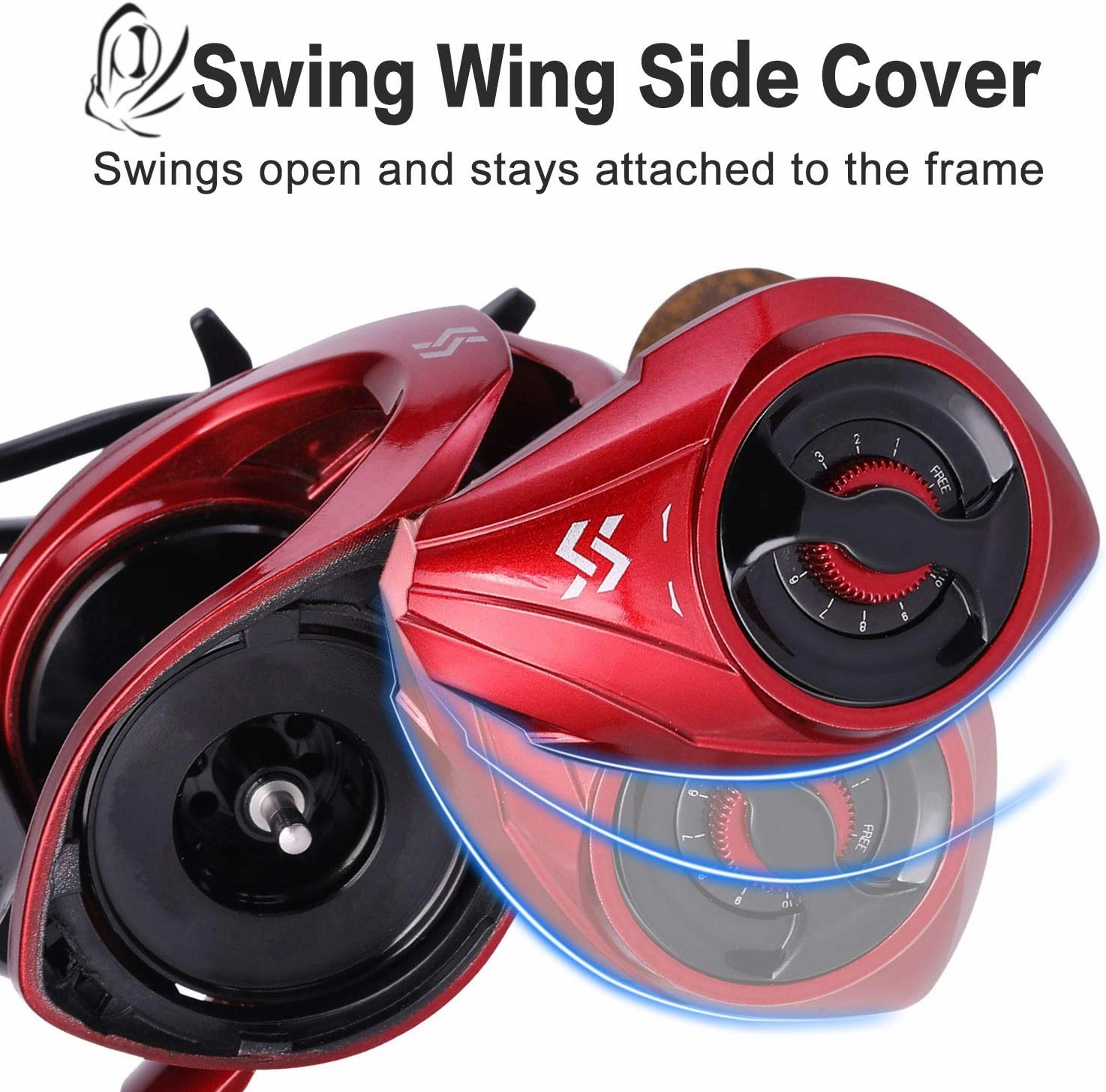 Sougayilang Baitcasting Reels, 8:1 Gear Ratio Fishing Reel with Magnetic Braking System Casting Reel, 9   1 Ball Bearings Super Smooth Anti-Corrosion Baitcaster Reel