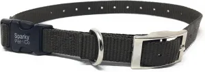 Sparky PetCo Compatible 3/4" Nylon Double Buckle Quick Snap Replacement Strap for Receivers That The Strap Wraps Around E Collar, (Brown)