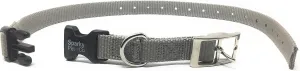 Sparky PetCo Compatible 3/4" Nylon Double Buckle Quick Snap Replacement Strap for Receivers That The Strap Wraps Around E Collar, (Grey)