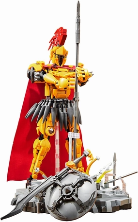 Spartan Warriors Building Set, Mythical Creatures Collectible Building Toys with Shield Spear and Dagger, 878 PCS Educational Construction Blocks, for Kids Age 8 