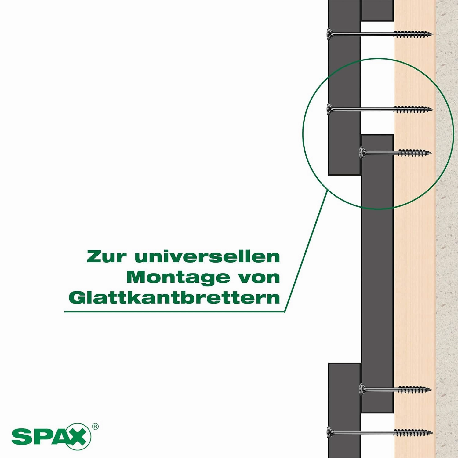 SPAX Facade Screw, 4.5 x 70 mm, Pack of 100, Partially Threaded, Raised Countersunk Head, T-Star Plus T20, Cut Tip, Rustproof Stainless Steel A2 BLAX - 25170404507021