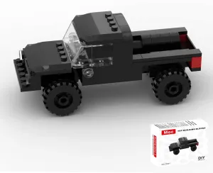 Speed Champions Building Blocks, Collectible Model Cars Kits for Adults and Children, Famous Classic Black Pickup Truck Blocks, Vehicle DIY Building Toys(85PCS)
