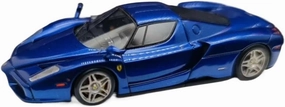 Sports Car Building Kits 1/64 for Ferrari Enzo Metal Blue Out-of-Print Resin Classic Ornament Commemorative Alloy Car Model Special Edition for Home Or Office Décor