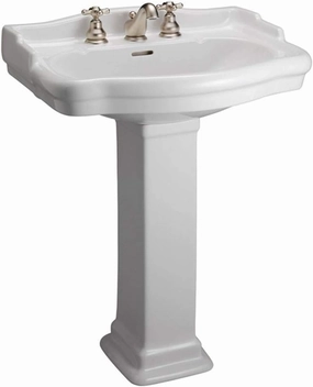 Stanford 660 Pedestal Lavatory 8" Widespread
