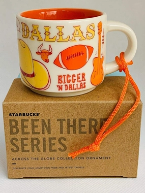 Starbucks DALLAS BEEN THERE SERIES ACROSS THE GLOBE COLLECTION ORNAMENT Ceramic Demitasse Mug, 2 Fl Oz