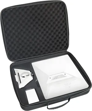Starlink Mini Travel Bag, Perfectly Protection for Kickstand, Pipe Adapter, Cables, Power Supply- Hard Shell Portable Storage Case with Dual Layer Customizable Shock-Absorbing Foam Interior