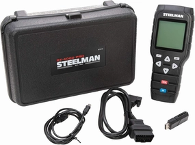 Steelman Automotive Diagnostics and Servicing OBDII Code Scanner and Reset System Tool for Oil, Battery, Parking Brake, and Other Service Lights