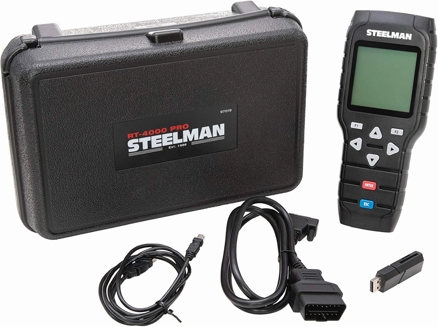 Steelman Automotive Diagnostics and Servicing OBDII Code Scanner and Reset System Tool for Oil, Battery, Parking Brake, and Other Service Lights