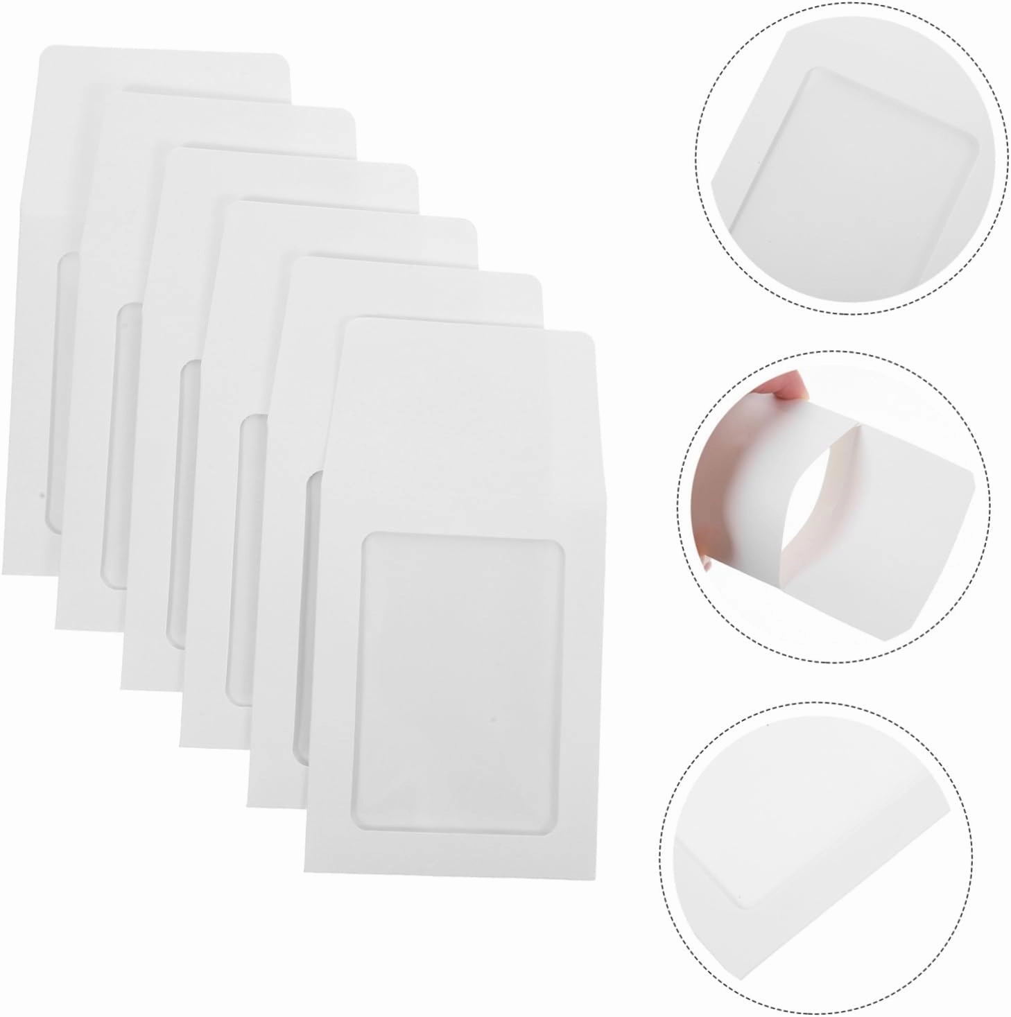 STOBOK 80pcs Card Packing Covers for Game and Photo Cards Simple Style Holders Transparent Envelopes for Collectibles for Organizing Trading