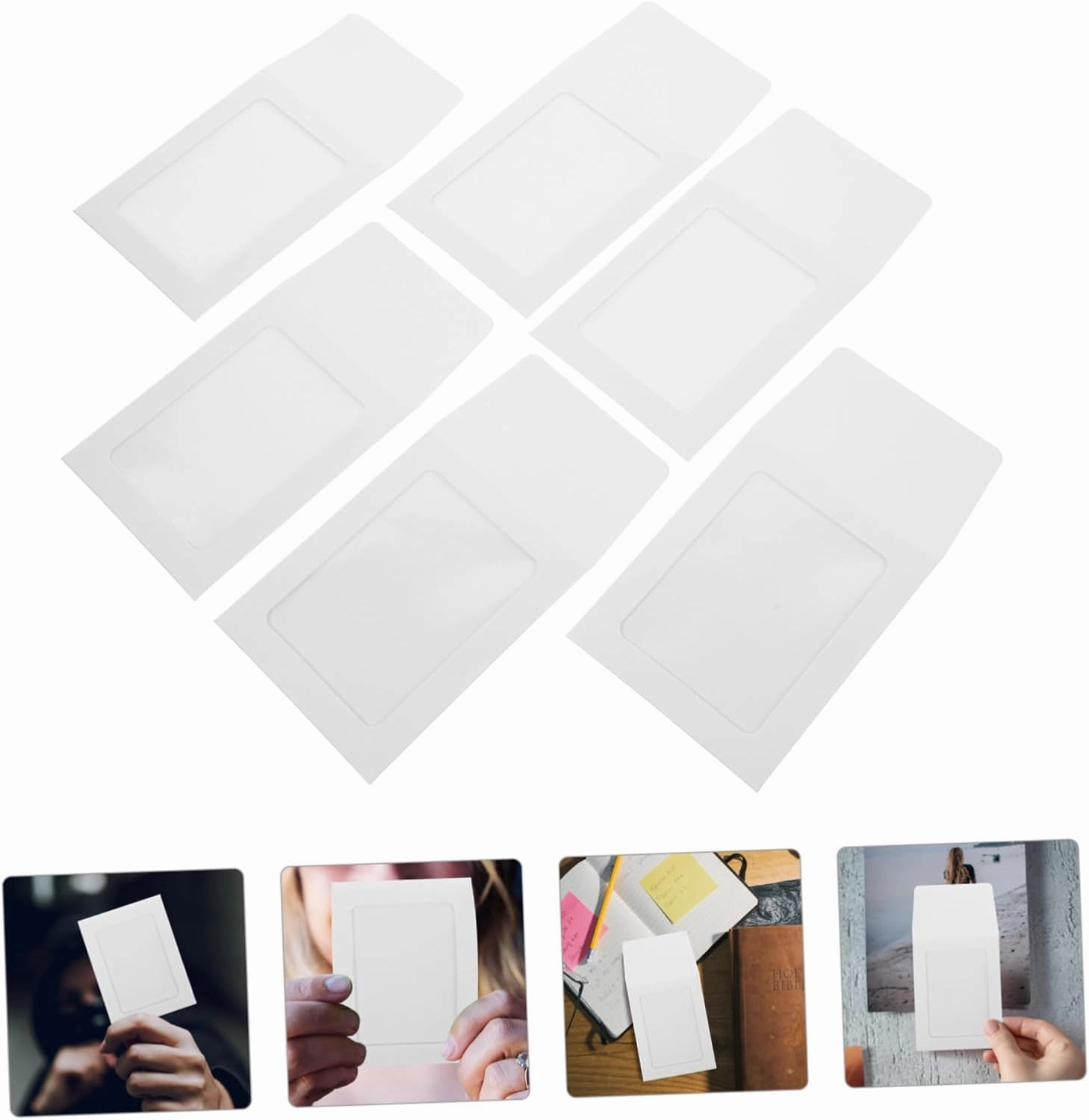 STOBOK 80pcs Card Packing Covers for Game and Photo Cards Simple Style Holders Transparent Envelopes for Collectibles for Organizing Trading