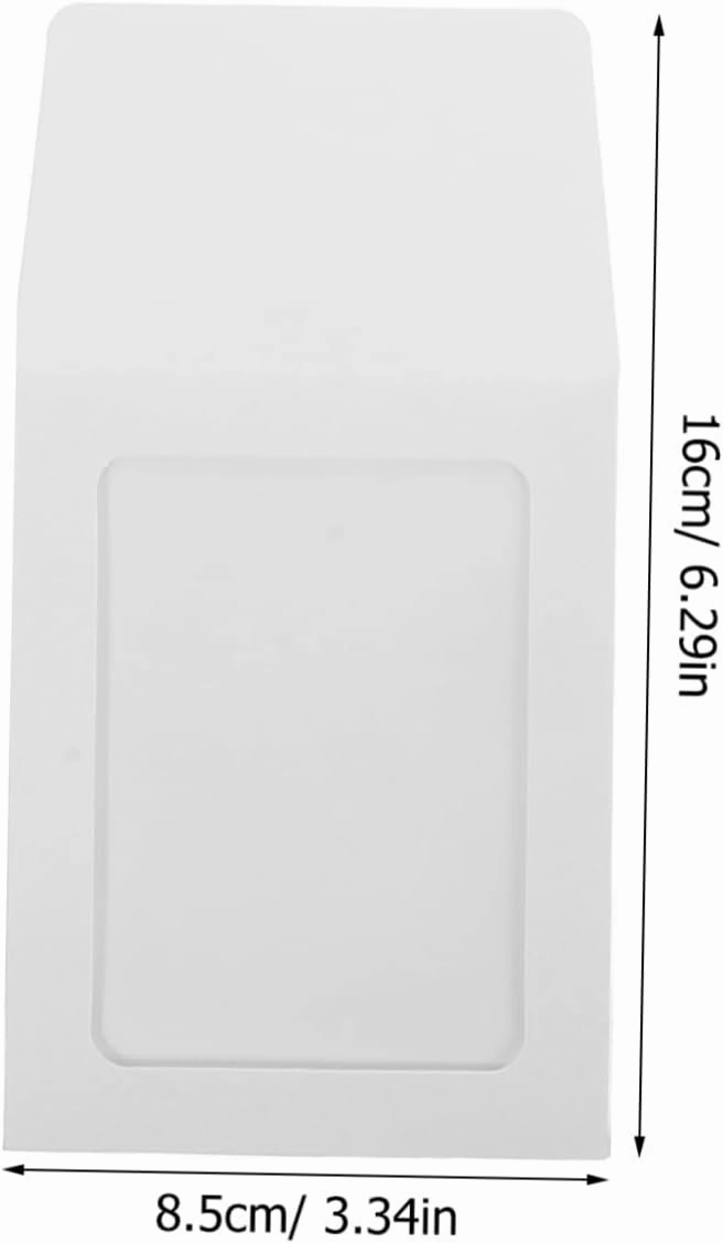 STOBOK 80pcs Card Packing Covers for Game and Photo Cards Simple Style Holders Transparent Envelopes for Collectibles for Organizing Trading