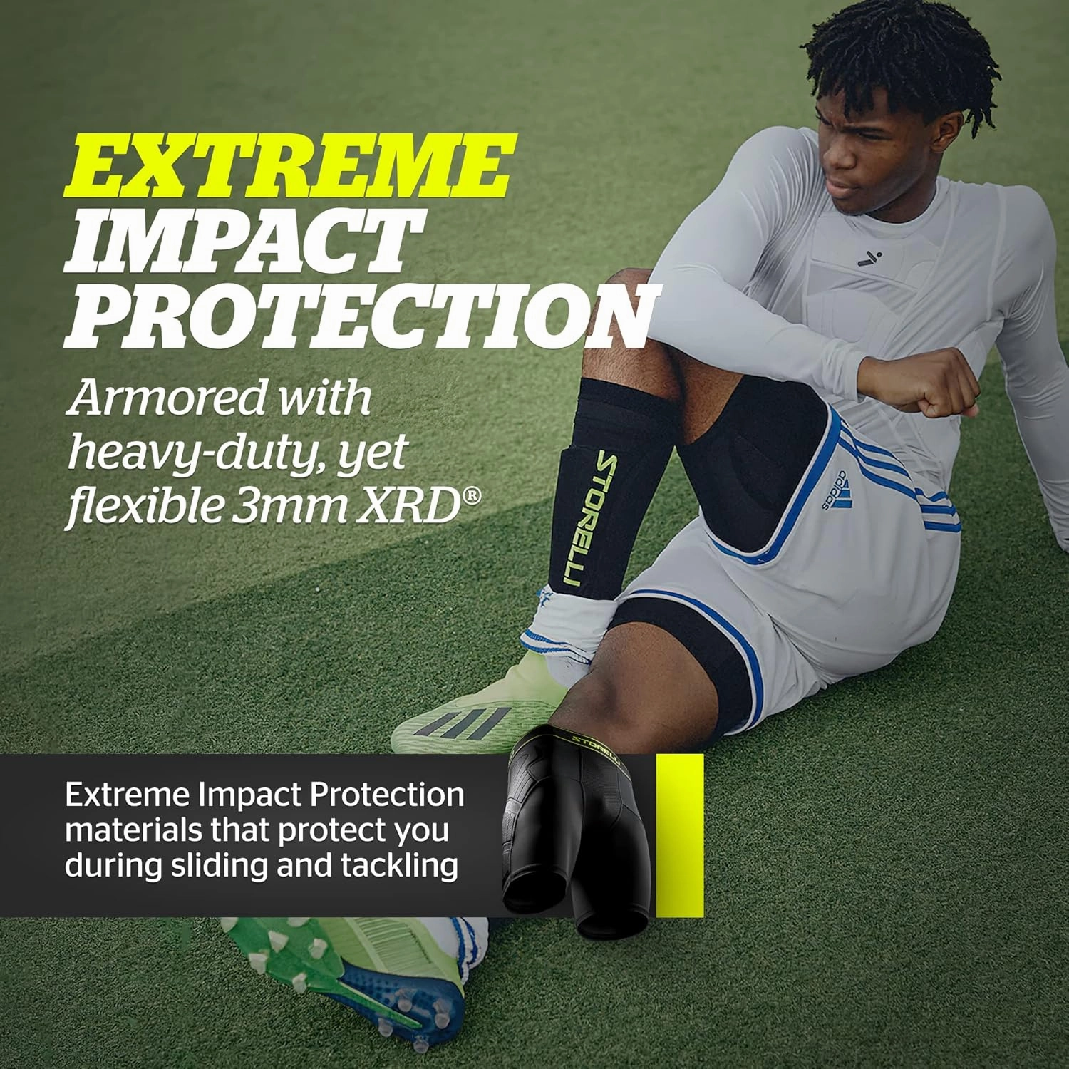 Storelli Unisex BodyShield Impact Slider, High-Impact Protection, Sweat-Wicking, UV-Resistant Athletic Undershorts for Soccer