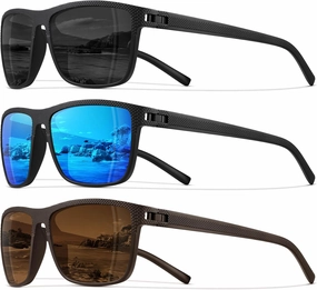 STORYCOAST Polarized Sunglasses for Men Women Classic Square Sports Fishing Running Golf Sun Glasses UV Protection