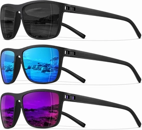 STORYCOAST Polarized Sunglasses for Men Women Classic Square Sports Fishing Running Golf Sun Glasses UV Protection