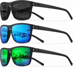 STORYCOAST Polarized Sunglasses for Men Women Classic Square Sports Fishing Running Golf Sun Glasses UV Protection