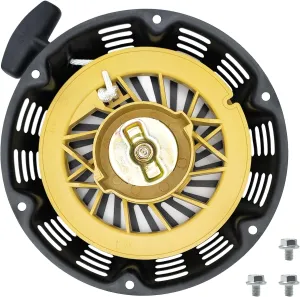 Strongthium GX390 GX340 Pull Start Assembly for Honda 389cc Predator 420cc Champion 338cc 439cc 440cc 459cc Black Type 2