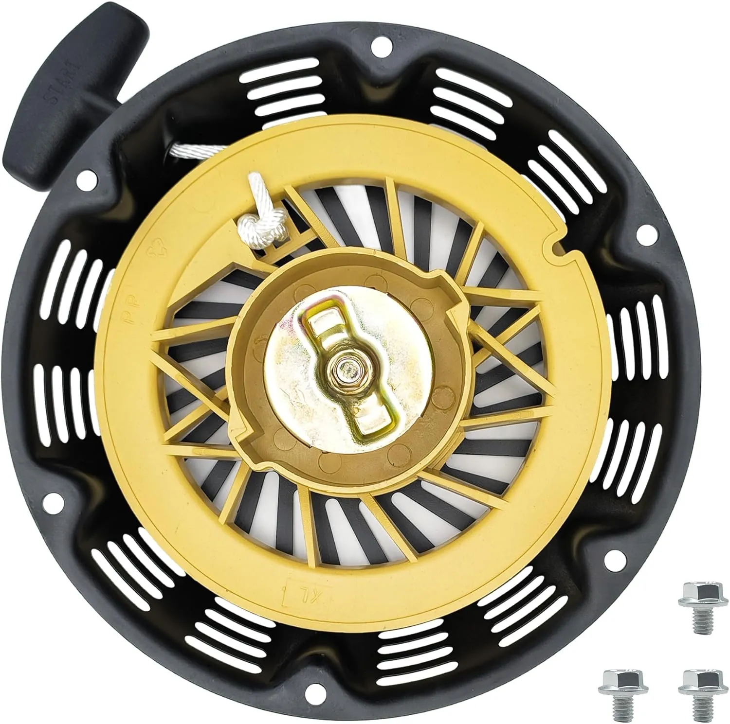 Strongthium GX390 GX340 Pull Start Assembly for Honda 389cc Predator 420cc Champion 338cc 439cc 440cc 459cc Black Type 2