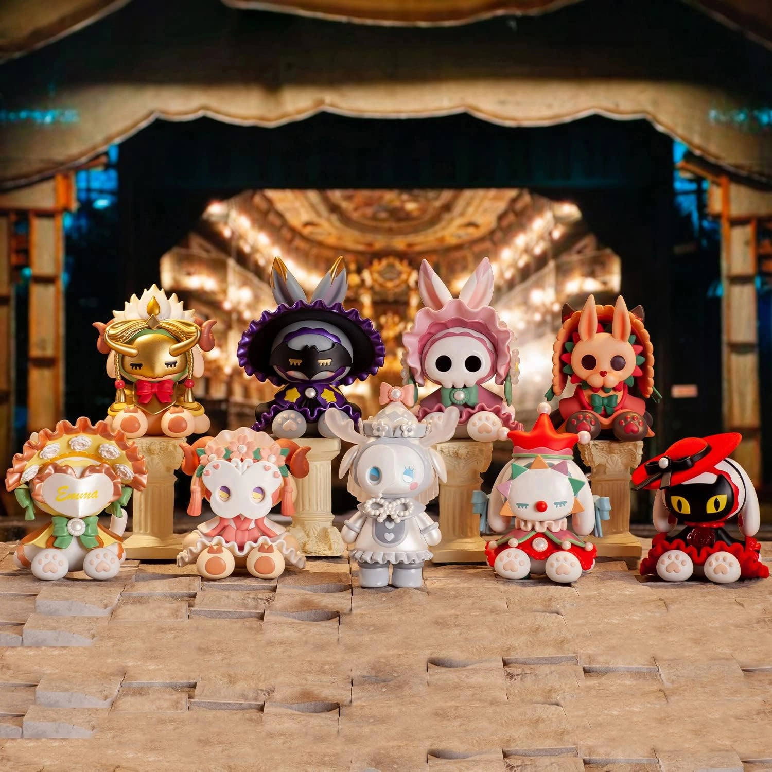 Studio Emma Secret Forest Masked Ball Series Blind Bag 8PCS Random Collection Mystery Toys Cute Blind Box Figures for Birthday Party (Whole Set)