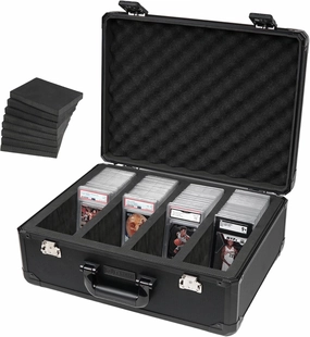 STUFFSTASH 4 Row 180  Graded Sports Card Storage Box with Dividers; TSA Approved Locks