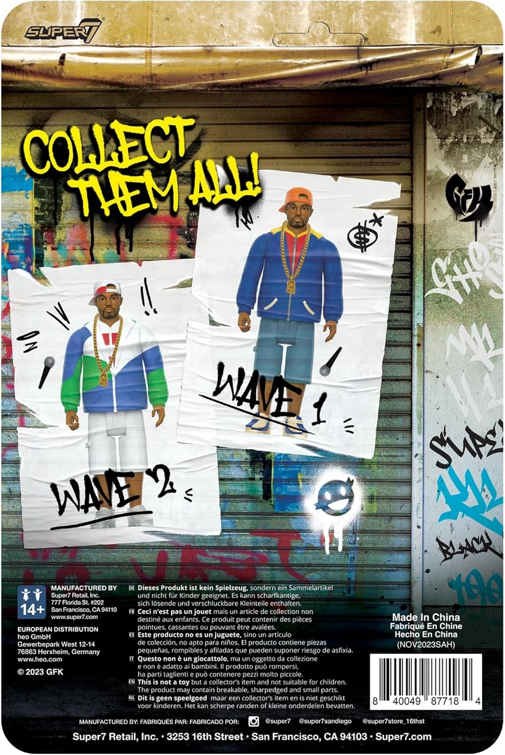 Super7 Ghostface Killah (Can It Be All So Simple) - 3.75" Ghostface Killah Action Figure with Accessories Hip Hop Collectibles and Retro Toys