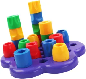 SUPVOX 1PC Rainbow Recognizing Blocks for Interactive Learning Early Development Present for Recognition