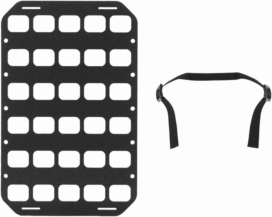 Tactical Molle Panel 8x12.5inch Portable Gear Organizer with Handle Insert Backpack Tactical Equipment Storage Pouches, Molle Panel Rack Mount Connection Fittings