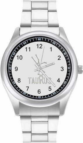 Taurus Constellation Casual Wrist Watches for Men Classic Business Dress Watch Big Face for Work Gym