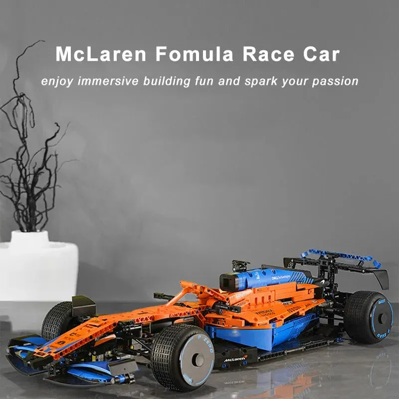 Tech McLaren MOC Formula 1 Racing Car Bricks Toys