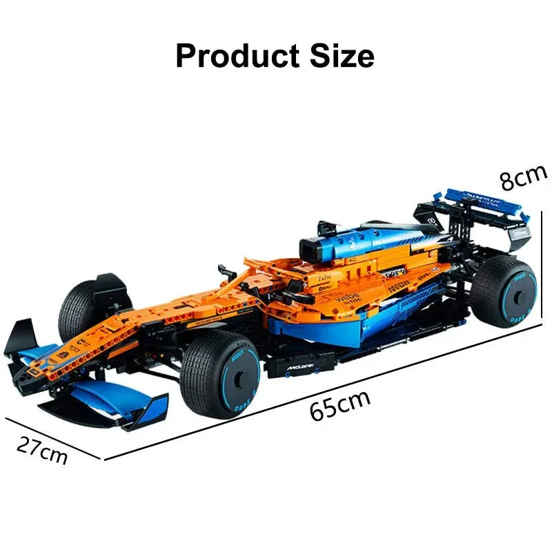 Tech McLaren MOC Formula 1 Racing Car Bricks Toys