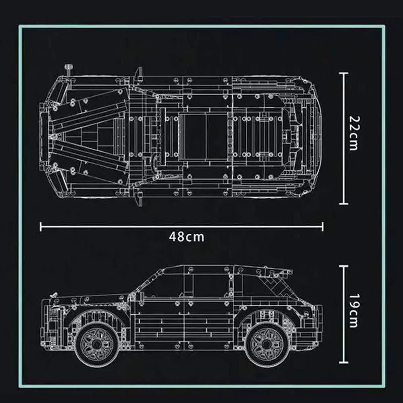 Tech MOC Luxury Classic Car RR Cullinan Bricks Toy K93B